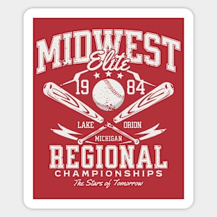 Vintage 1984 Midwest Elite Regional Championships // Retro Baseball Tournament Sticker